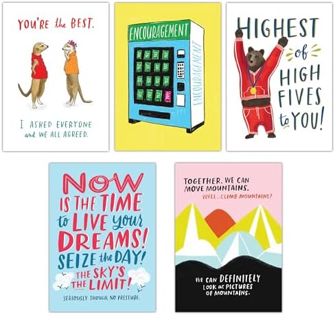 Em & Friends Pep Talk Postcard Book, 20 Postcards (2 Each 10 Styles) - Image 5
