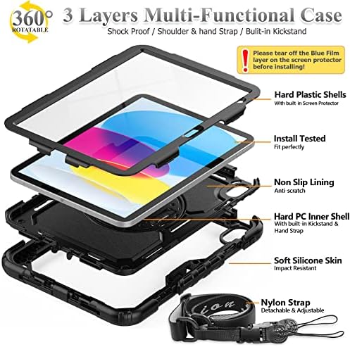 SEYMAC stock premium tablet enclosure showcasing the secure built in pencil holder slot with stylus inserted