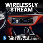 Boss Audio 508UAB wireless remote control and unit