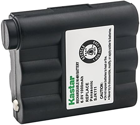 Kastar NiMH rechargeable battery pack displaying the six volt and one thousand milliamp hour specifications