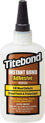 Titebond Instant Bond Medium CA Super Glue - Ethyl Cyanoacrylate Adhesive Filling Knots & Voids, 5-7 Second Set - 4 Oz. 6212 - Image 9
