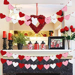 Folded reusable red pink white party banner showing convenient storage solution