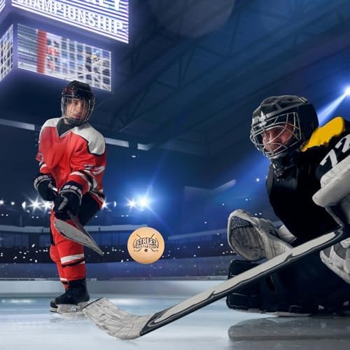 DLUGOPIS street hockey balls showing zero bounce solid hardwood composition.