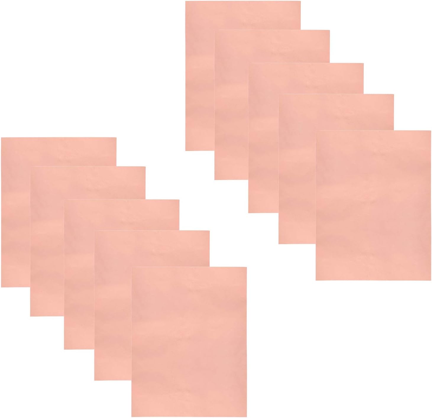 10 Pieces Copper Foil Tape with Conductive Adhesive Copper Sheets for Guitar, Arts & Crafts, Paper Circuits, Stained Glass, Electrical Repairs, Grounding, Home Decor (11.8inch x 7.9inch) - Image 1