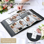 Vienrose linen photobook open page view displaying the horizontal pocket arrangement for images