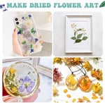 Tools included in Suziko flower pressing kit for crafts