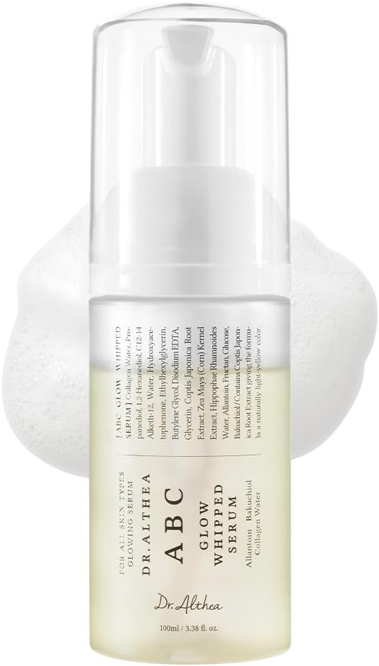 Dr. Althea ABC Glow Whipped Serum front view bottle for intense skin hydration