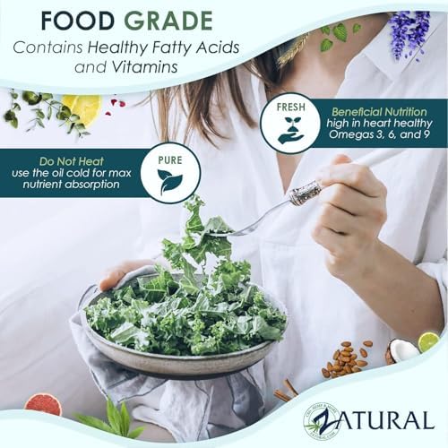 Zatural non GMO plant based flaxseed oil for salads and smoothies