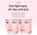 Pore blurring soft matte finish makeup fixer spray bottle