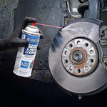 Automotive brake maintenance using Detroit Axle cleaner spray