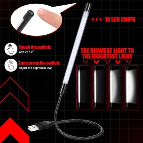 Close up of the touch switch sensor on the head of the light emitting diode reading lamp