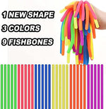 Washable sensory noodle toys showing their resilient design and smooth tactile surface
