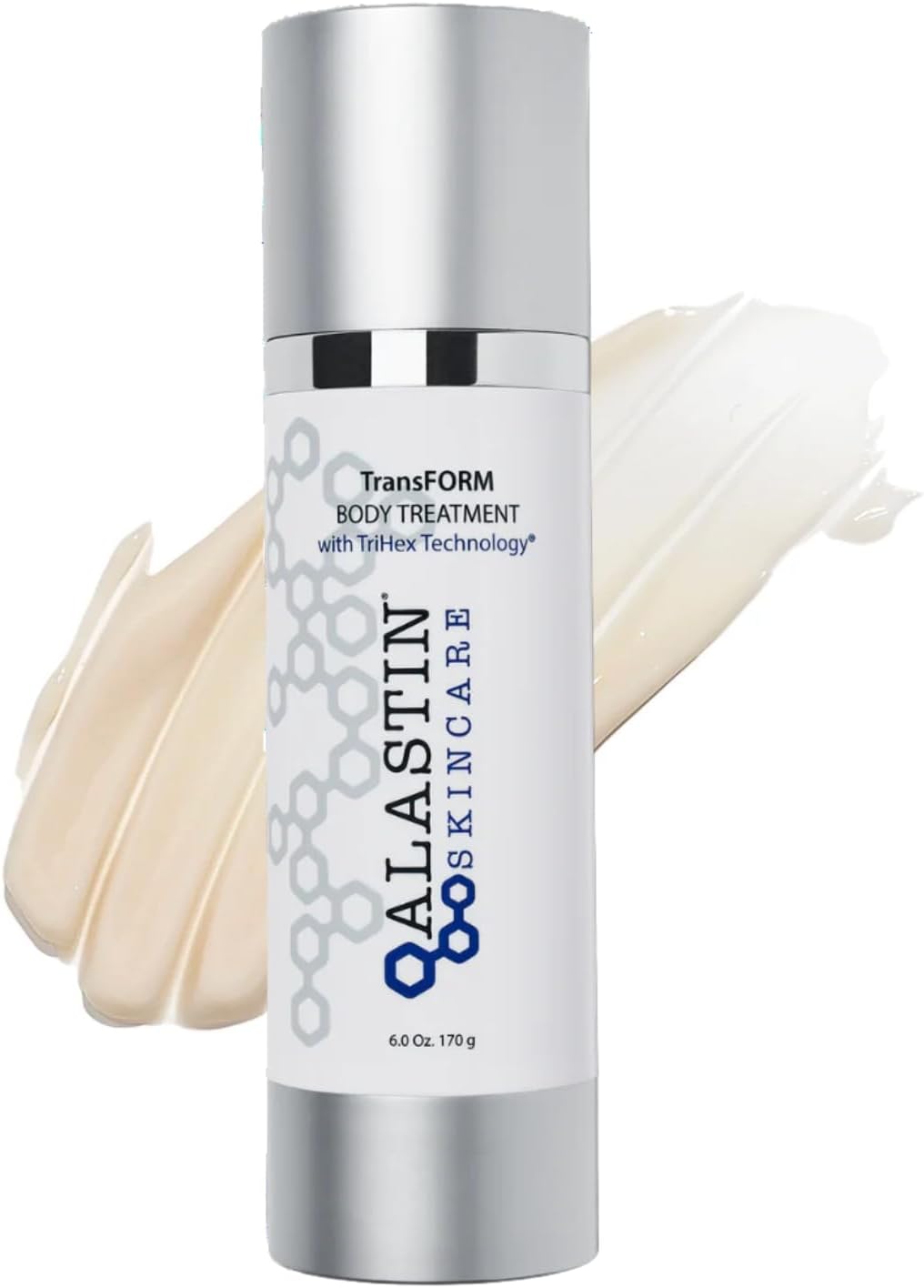 Alastin Skincare TransFORM Body Treatment front view skin firming lotion bottle