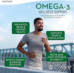 Maxi Health EPA and DHA heart brain joint support softgels packaging container overview