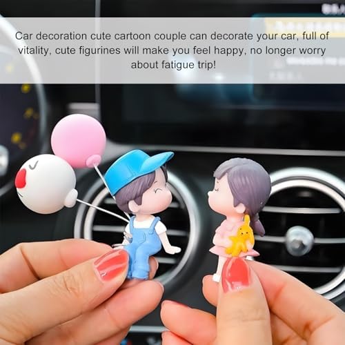 Resin cartoon couple home and office desk decor