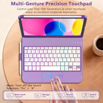 FUWANG backlit keyboard case illuminated with 7 color RGB LED options