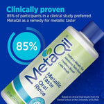 MetaQil mint flavored mouthwash for bitter and sour taste disorders.