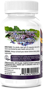 Deva Nutrition vegan borage oil capsules supplement facts and ingredient list