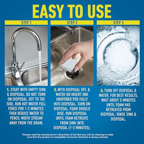 Authentic USA imported CLR garbage disposal pods in a set