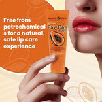 Healthy Care Paw Paw Balm used on hands and lips
