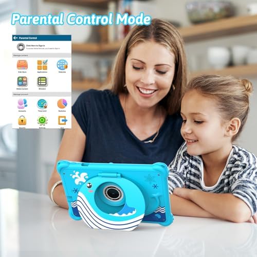Aheadthink kids tablet display showing educational games