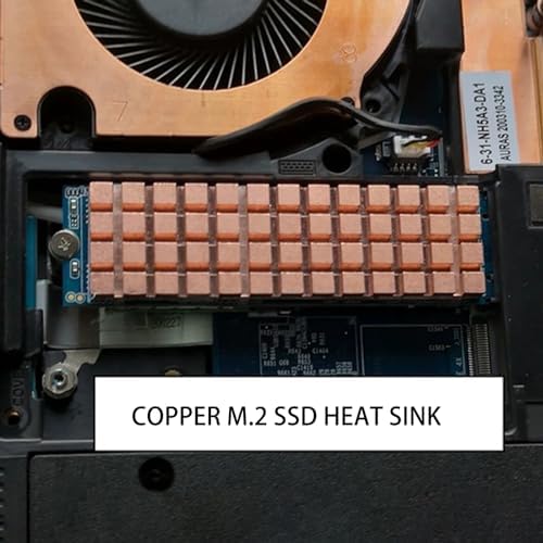 High performance laptop solid state drive cooling accessory close up.