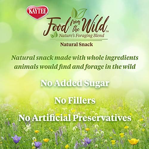 Kaytee food from the wild limited ingredient snack back panel instructions.