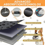 Durable diatomaceous mud pet feeding mat rolled out flat