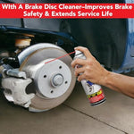 Automotive brake disc cleaning with Aeropak spray