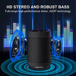 Two Comiso speakers paired for wireless stereo sound