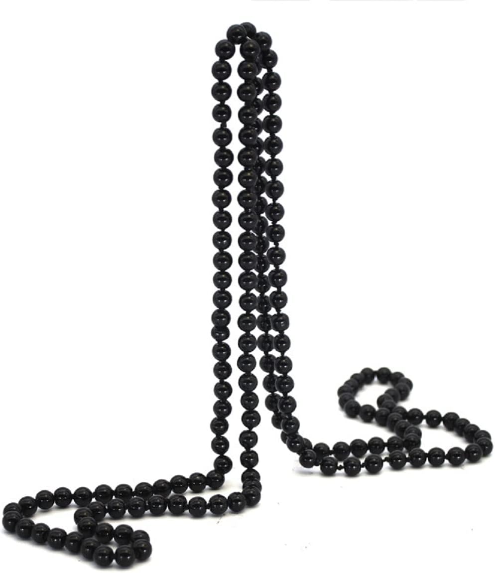 Caiyao long fake pearls necklace front view