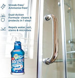 Authentic USA imported Clean-X REPEL glass cleaner for hard water spot prevention.