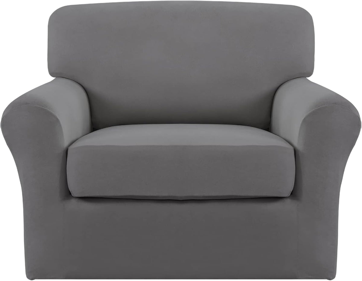 Easy-Going armchair stretch slipcover front view