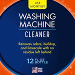 Liquid washing machine deodorizer pouring into a front load detergent drawer