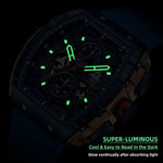 MF Mini Focus sports watch side view highlighting crown and chronograph pushers