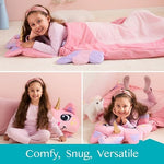 Joiedomi kids unicorn sleeping bag packaged safely for authentic shipping from the United States