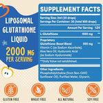 Prunucis glutathione liquid supplement bottle with dropper