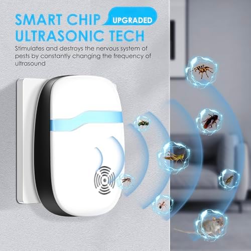 SUCGLES ultrasonic rodent control unit plugged into home wall outlet