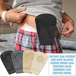 Sherr ostomy supplies showing the 10 by 3.3 inch size dimensions.