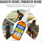 Authentic USA imported Sovereign Silver premium colloidal silver nasal spray multi pack on clean background.