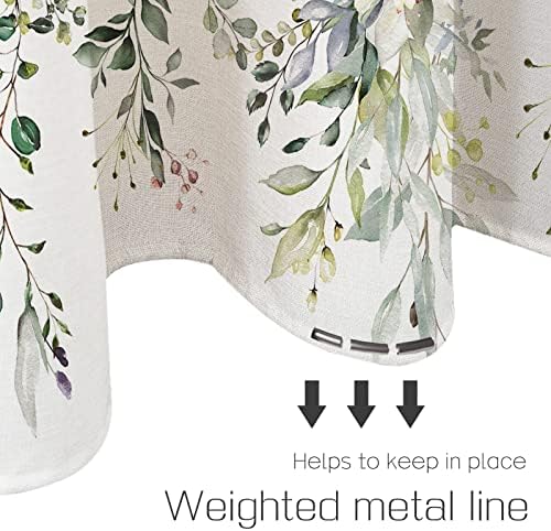 Detailing of the reinforced buttonholes and premium stitching on the Tititex sage green washroom curtain.