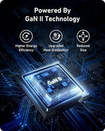 Anker Gallium Nitride multi-port power adapter showcasing its slim pocket-sized profile.