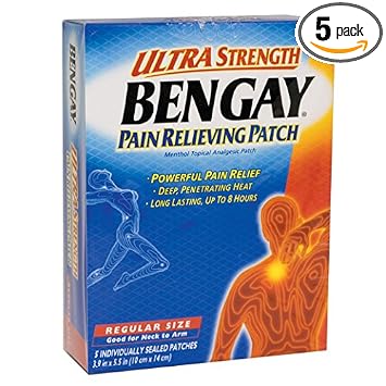 Ben Gay Ultra Strength Pain Relieving Patch box front view