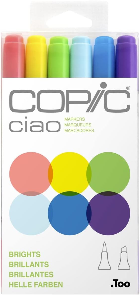 Copic Ciao pastel markers lifestyle drawing setup