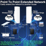 Burbifro long range Starlink Wi-Fi extender dual pack with mounting brackets for outdoor installation.