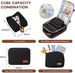 LOVEVOOK 4-piece travel backpack set including shoe bag and organizers