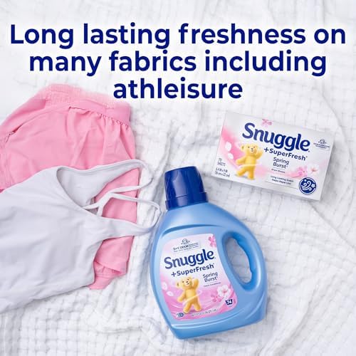 Premium USA imported Snuggle Spring Burst scented dryer sheets packaging