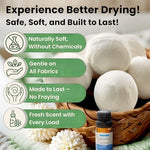 VIVASPHERE chemical free fabric softener balls set demonstrating home laundry utility and static reduction