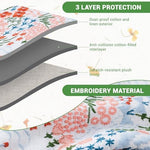 Side profile of protective padded e-reader pouch