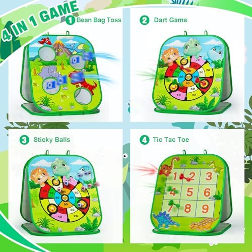 Rieyon collapsible bean bag toss board set